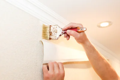 Pose de papier peint à Fleury-la-Vallée — revêtements muraux et toiles de verre